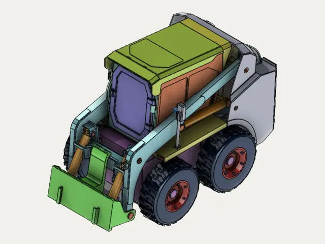 GOLEM G03 – 3D návrh – pohľad spredu