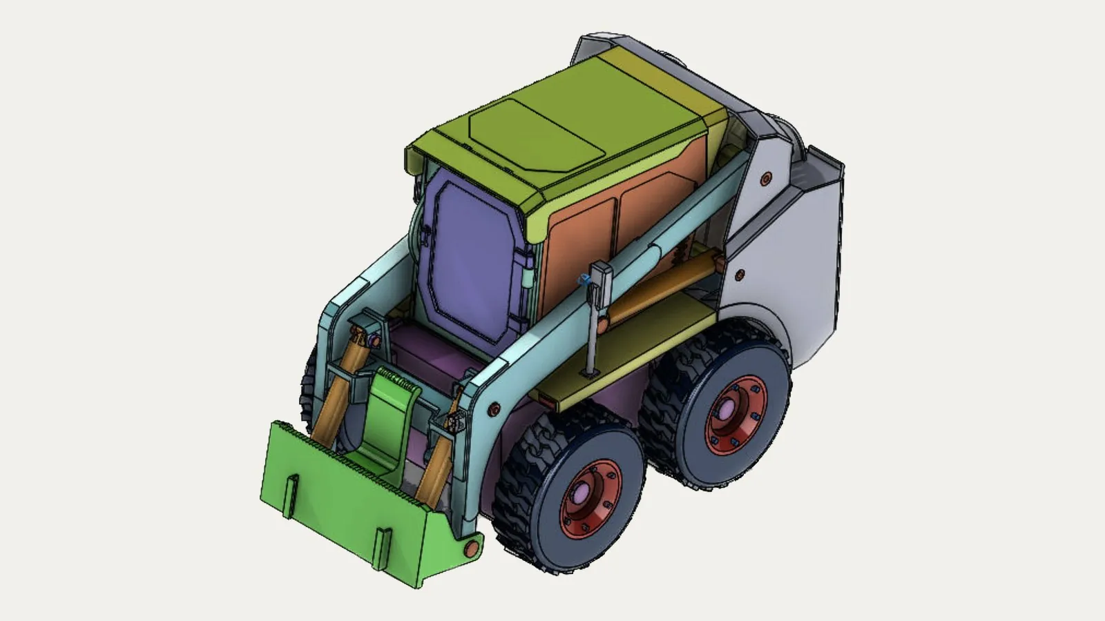 GOLEM G03 – 3D model miniatúry nakladača